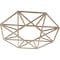 Ekena Millwork Guardian Wood Fretwork Pierced Ceiling Medallion, Red Oak, 22"OD x 8 1/2"ID x 3/8"T CMWP22X22X0375GDRO - alternate 2
